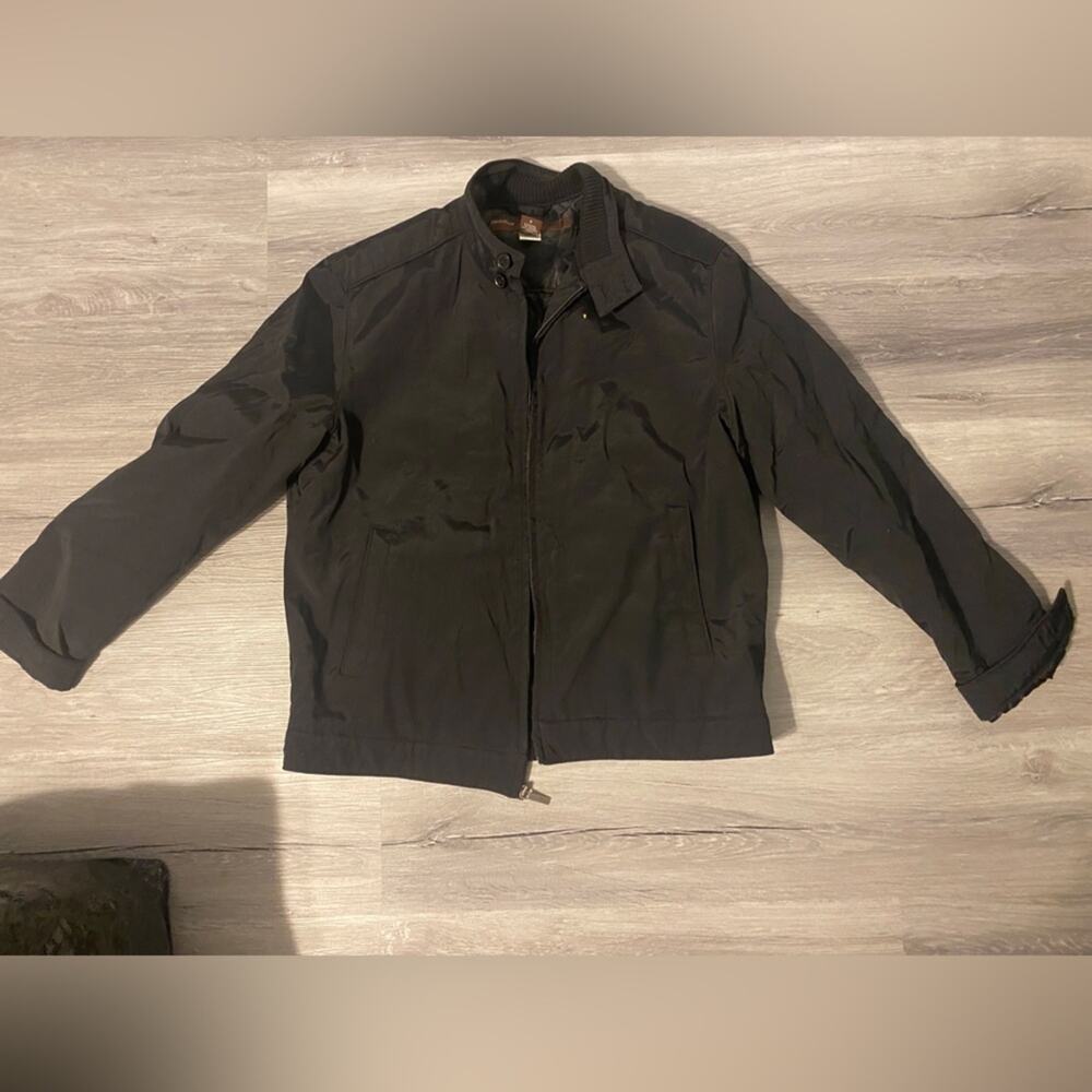 Perry Ellis Black Jacket Coat Large